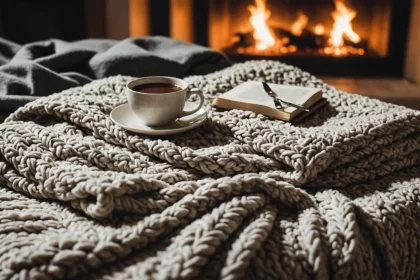 couverture douillette et chaleureuse pour un hiver cocooning