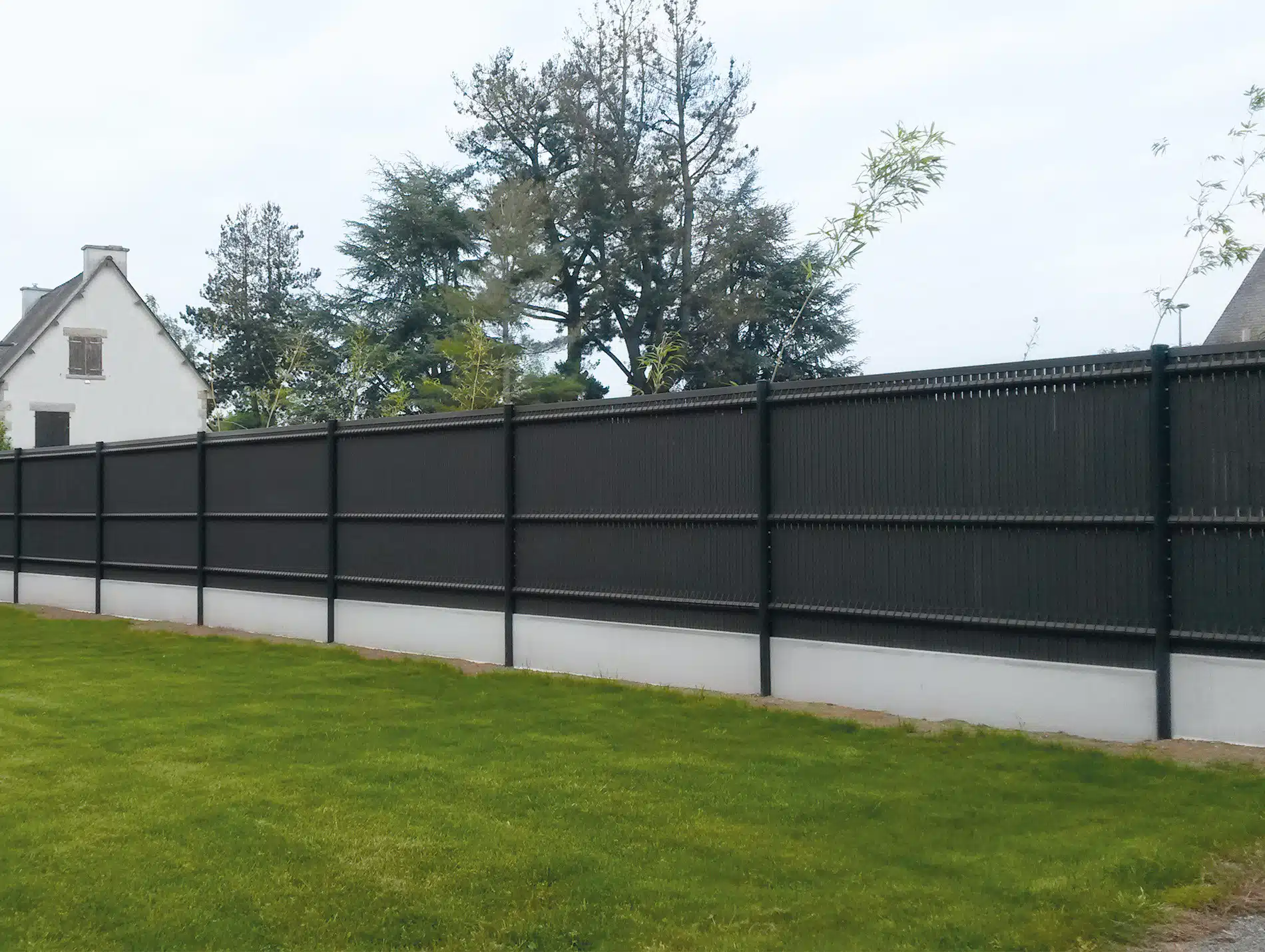 Installation de la latte en PVC