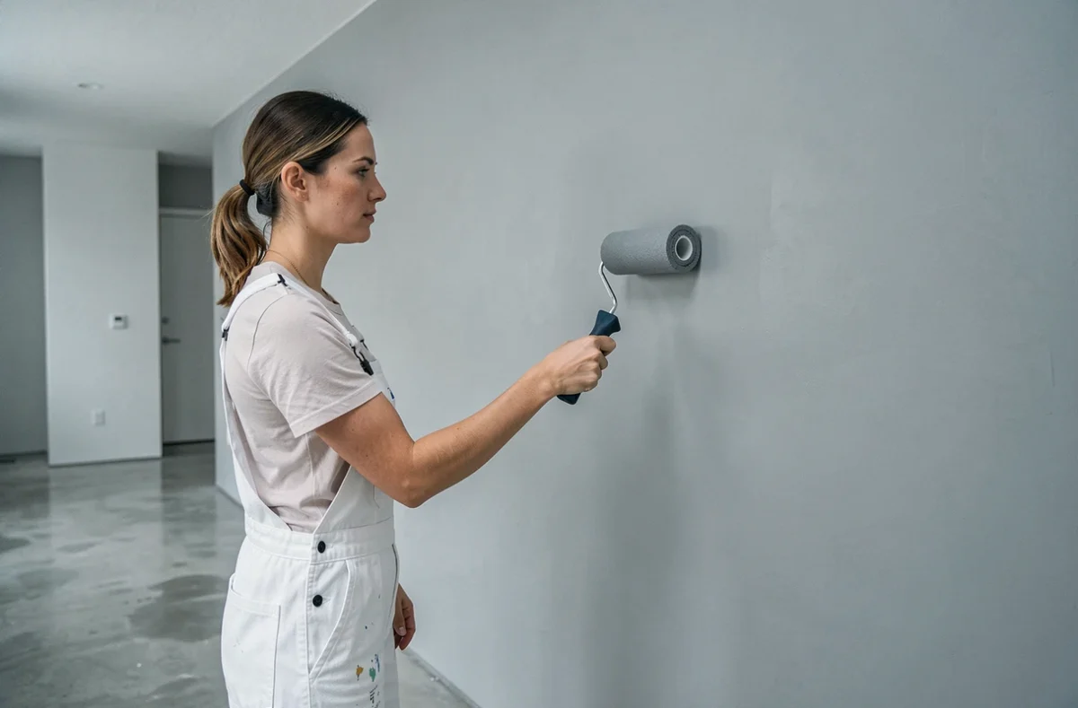 Peintre spécialisée dans les finitions ultra-mates appliquant une couche impeccable à Saint-Laure