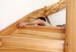 construction d'un giron d'escalier