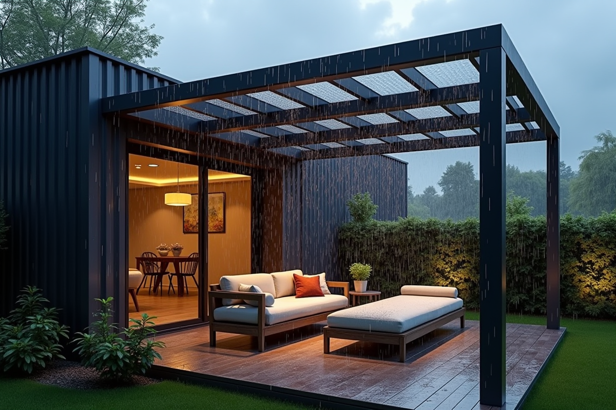 pergola pluie