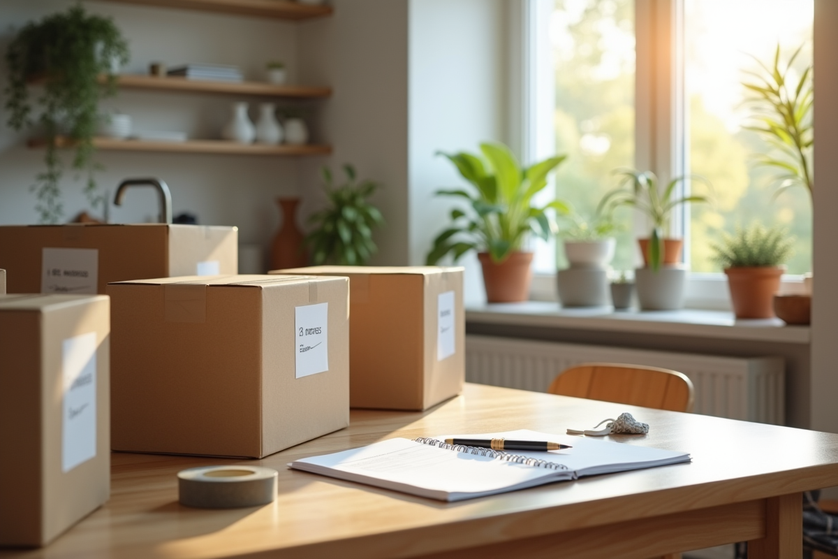 déménagement cartons