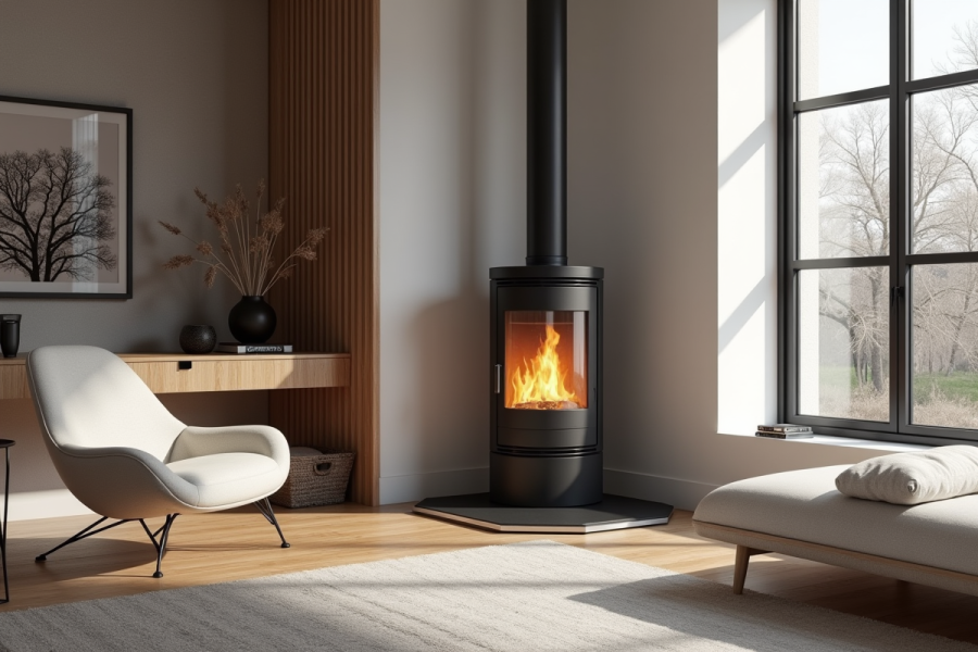 Interieur Poele A Bois