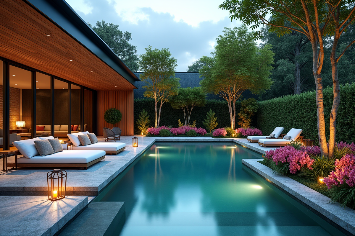 piscine décorée