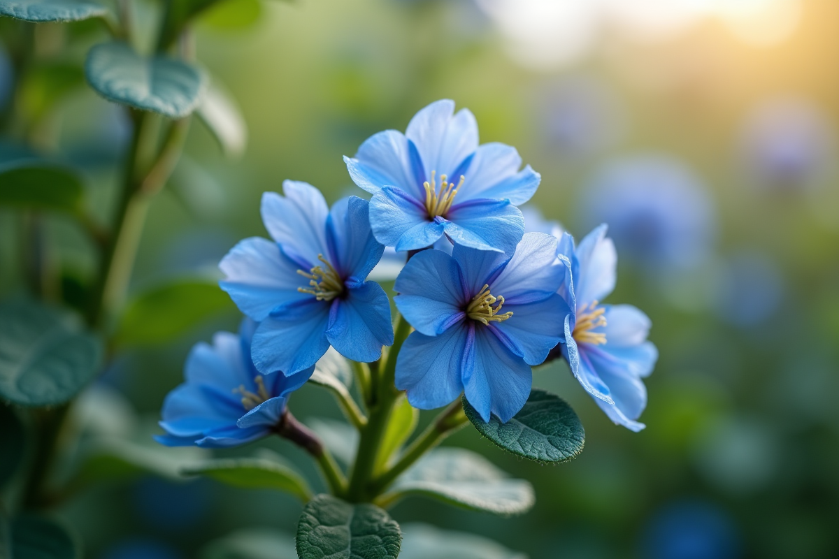 fleurs bleues