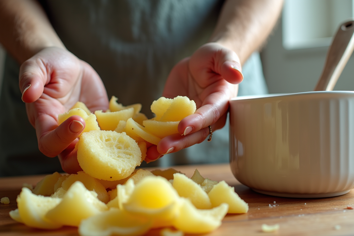 épluchures pommes