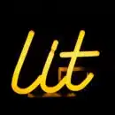 Lit neon signage