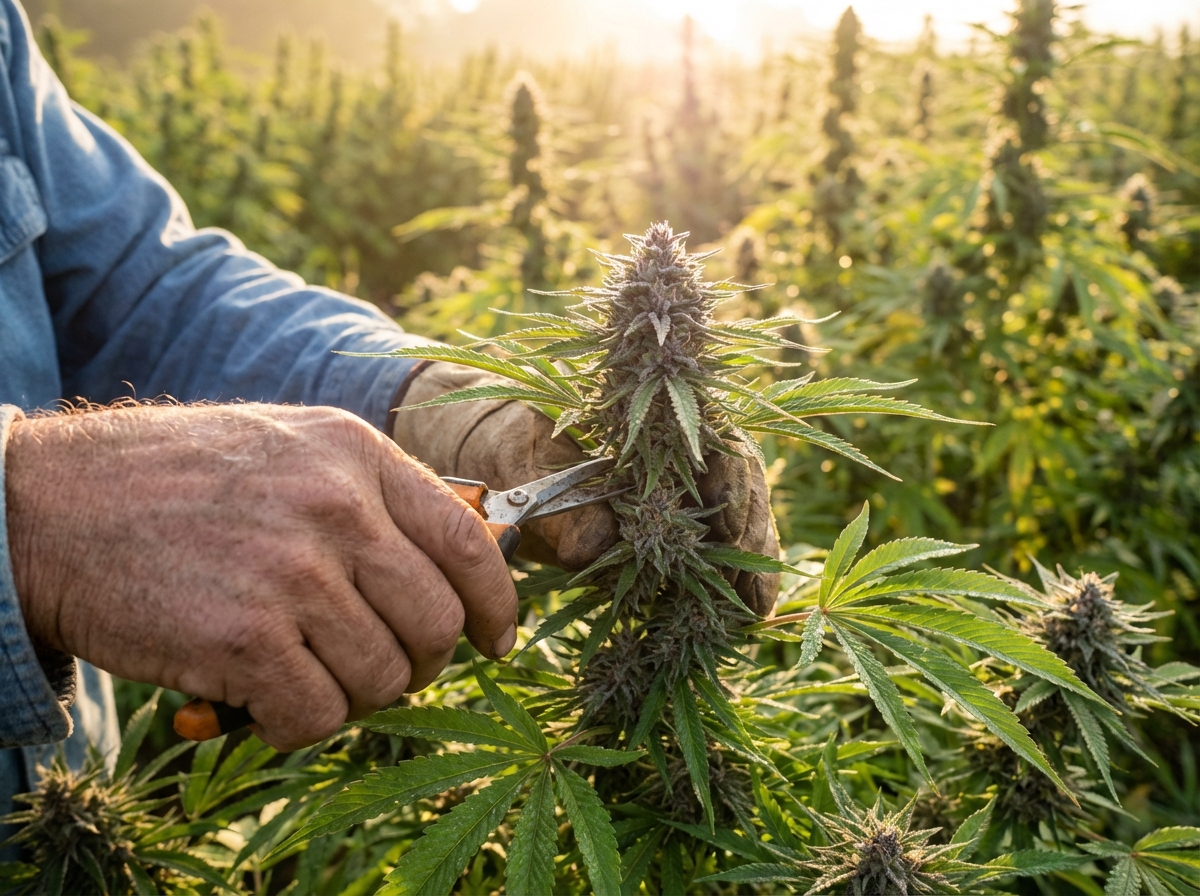 récolte fleurs cbd
